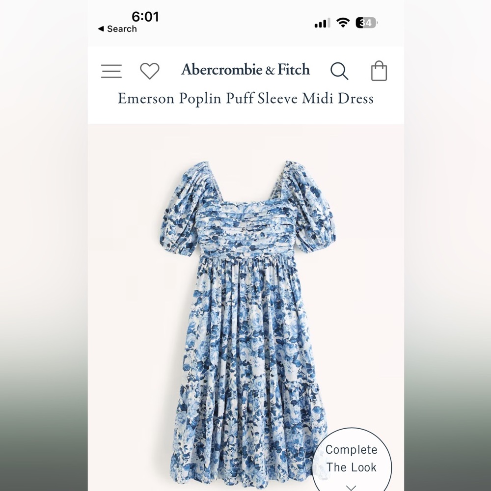 The Emerson dress in blue floral! Never worn except to try on